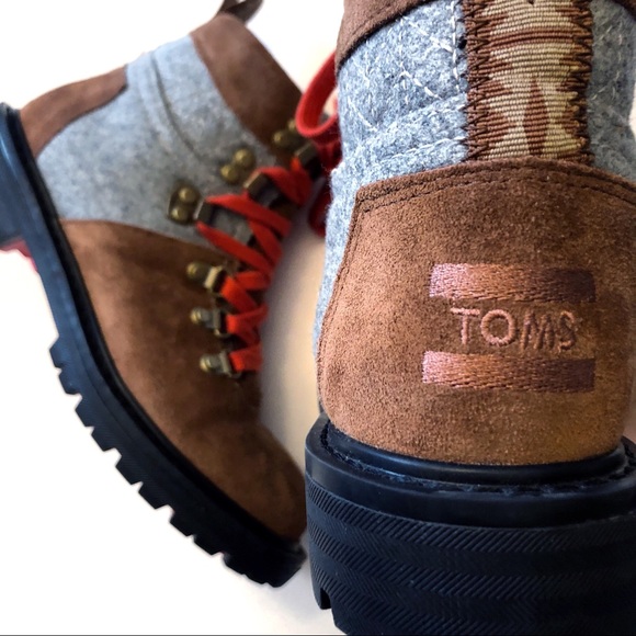 Toms Shoes - Toms Summit Red/Brown Hiking Waterproof Boots
